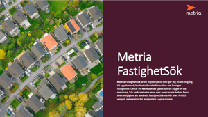 Metria FastighetSök produktblad 2026