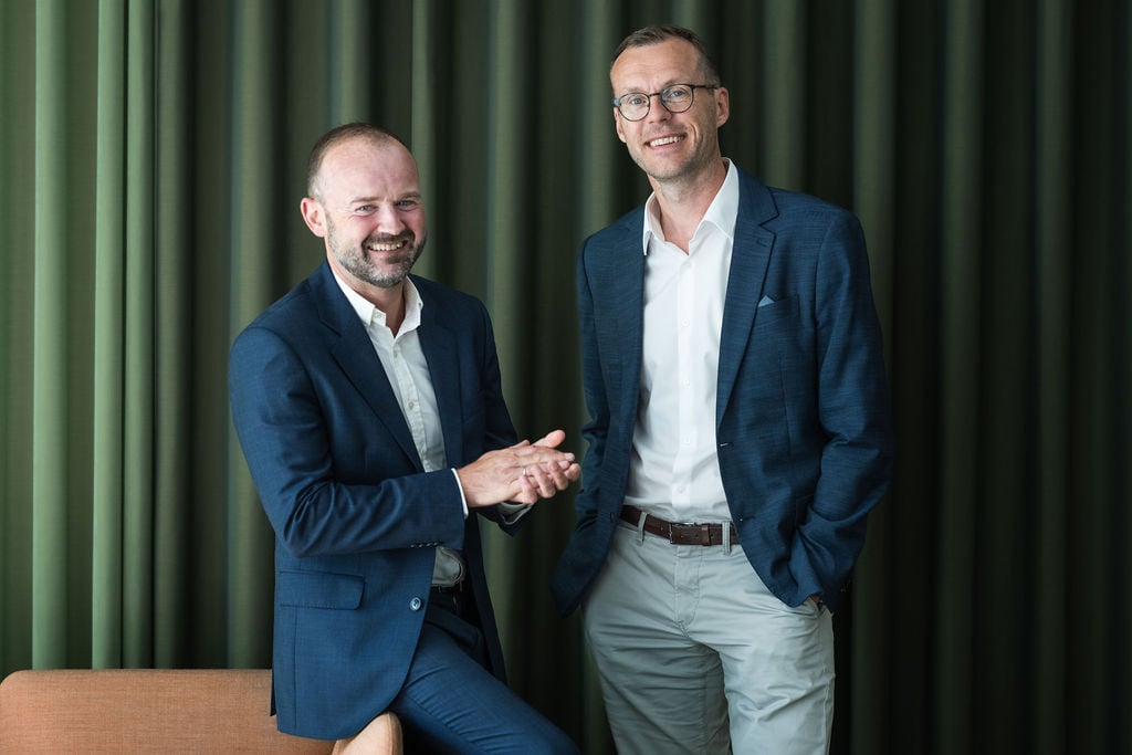 Nicolay Moulin fd CEO Sikri Group och Jonas Åkerman VD Metria AB