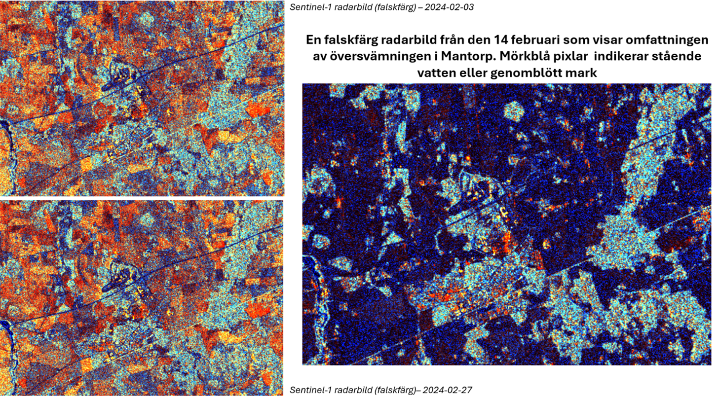 Sentinel-1 radarbild Mantorp februari 2024