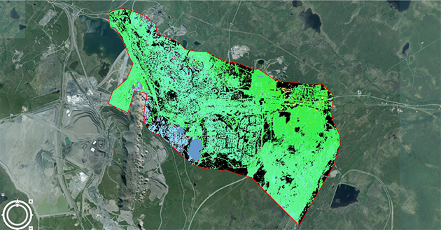 marksättning mätts i Kiruna med hjälp av satellitradardata_100dpi