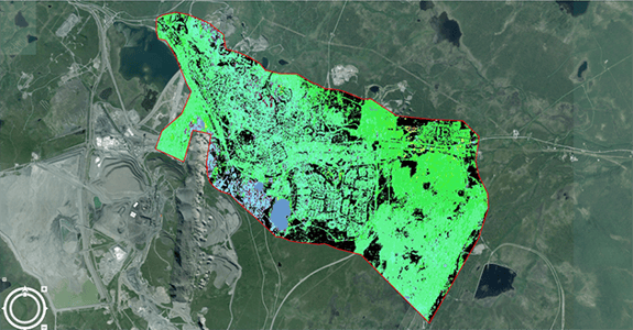 marksättning mätts i Kiruna med hjälp av satellitradardata_100dpi