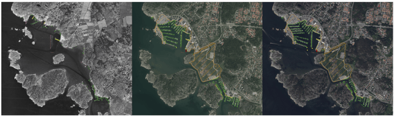 ortofotokarterade objekt med referensår 1960 2016 och 2022